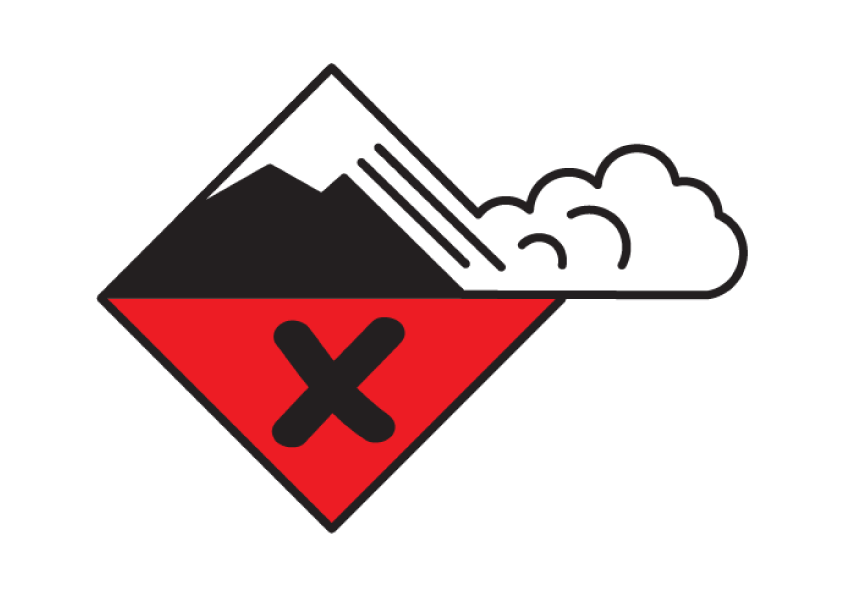 Avalanche danger high icon