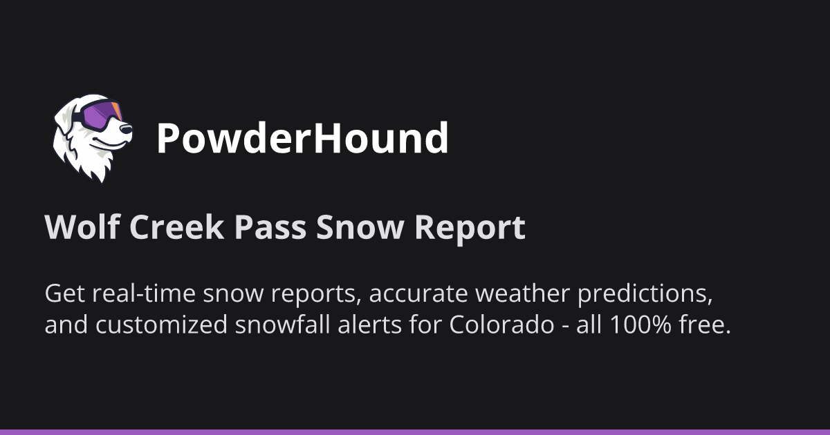 PowderHound | Wolf Creek Pass Snow Report and Avalanche Forecast